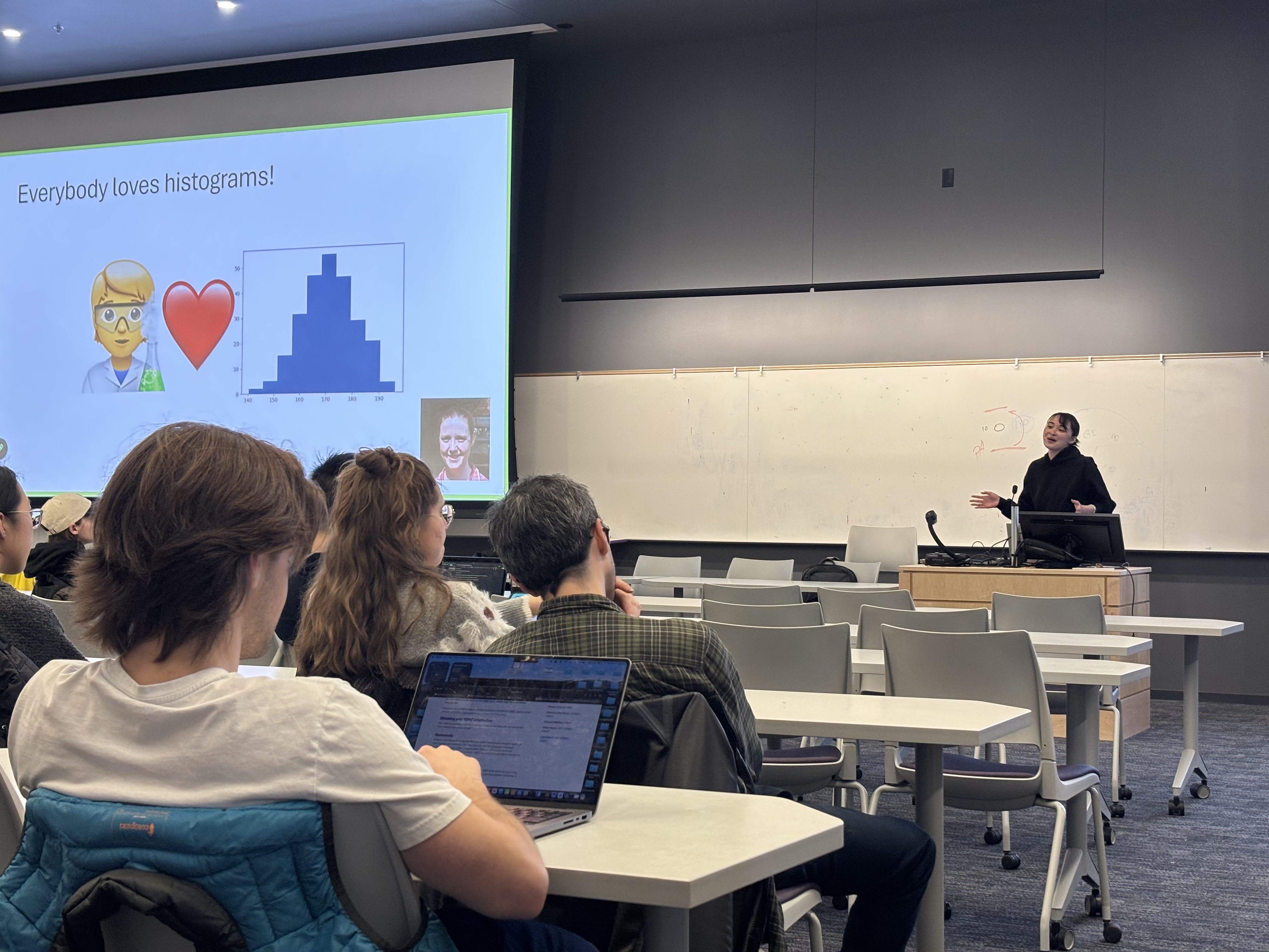 Aoi speaking at the eScience Data Science Seminar